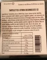 Mängden socker i Tartelettes citron