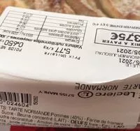 Mängden socker i Tarte normande au pommes