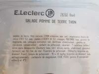 Mängden socker i Salade pomme de terre thon