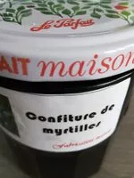 Mängden socker i Confiture de myrtilles