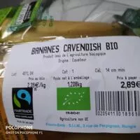 Mängden socker i Bananes Cavendish Bio