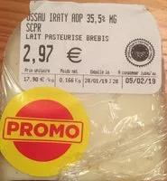 Mängden socker i Ossau iraty aop 35,5% MG