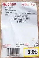 Mängden socker i Viande Bovine Faux filet