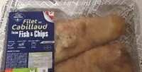 Mängden socker i Filet de cabillaud façon fish and chips