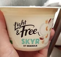 Mängden socker i Light & Free Skyr et Granola