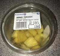 Mängden socker i Ananas en morceaux