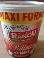 Mängden socker i Rillettes du Mans