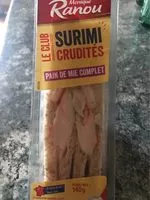 Mängden socker i Surimi crudités