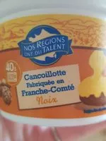 Mängden socker i Cancoillote au noix