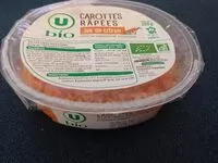 Mängden socker i Carottes râpées jus de citron