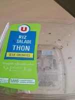 Mängden socker i Riz et salade Thon oeuf, crudités