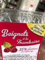 Mängden socker i Beignet framboise decongele