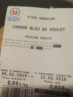 Mängden socker i Cordon bleu