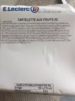 Mängden socker i Tartelette aux fruits