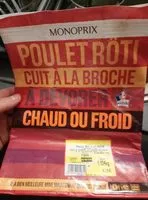 Mängden socker i Poulet rôti, cuit à la broche
