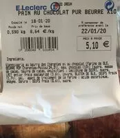 Mängden socker i Pain au chocolat pur beurre