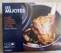 Mängden socker i Souris d’agneau cuite