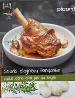 Mängden socker i Souris d'agneau fondante cuite dans son jus au thym