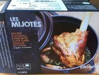 Mängden socker i Souris d’agneau fondante cuite dans son jus de thym