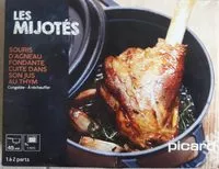 Mängden socker i Souris d'agneau fondante cuite dans son jus au thym