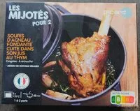 Mängden socker i Souris d'agneau fondante cuite dans son jus