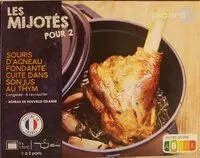 Mängden socker i Souris d'agneau fondante cuite dans son jus au thym