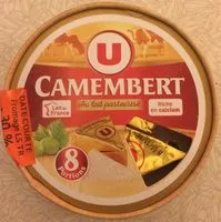 Mängden socker i Camembert au lait pasteurisé