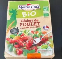 Mängden socker i Gesier de poulet cuisine en confit