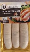 Mängden socker i Boudin blanc aux cèpes