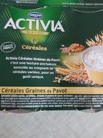Mängden socker i Activia au bifidus céréales graine de pavot