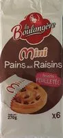 Mängden socker i Mini pains aux raisins