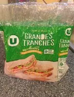 Mängden socker i Grandes tranches pain de mie aux cereales