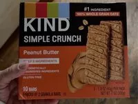 Mängden socker i Simple Crunch Peanut Butter Granola Bars