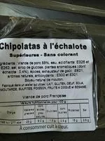 Mängden socker i Chipolatas à l'échalote