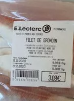 Mängden socker i Filet de grondin