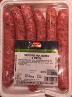 Mängden socker i saucisses aux herbes