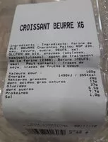 Mängden socker i Croissant beurre