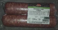 Mängden socker i Saucisson a cuire 2 pièces