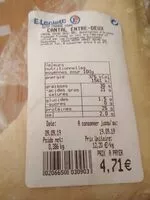 Mängden socker i Cantal entre deux