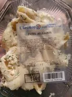 Mängden socker i Pâtes au saumon Leclerc