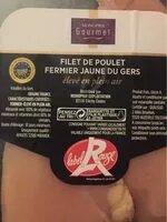 Mängden socker i Filet de poulet fermier jaune du gers Label rouge