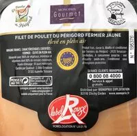 Mängden socker i Filet de poulet du périgord fermier jaune