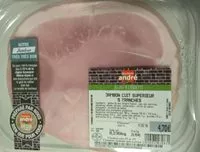 Mängden socker i Jambon cuit superieur