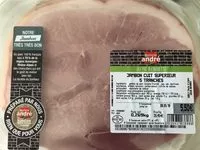 Mängden socker i Jambon cuit supérieur