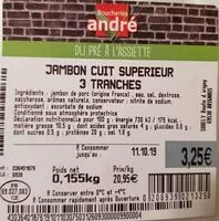 Mängden socker i Jambon Cuit Supérieur