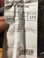 Mängden socker i Filet de saumon fumé