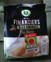 Mängden socker i Mini financier aux amandes, pur beurre