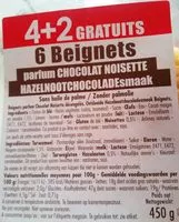 Mängden socker i Beignets Chocolat noisette