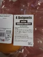 Mängden socker i 4 beignets chocolat noisette