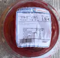 Mängden socker i Coulis de franboise